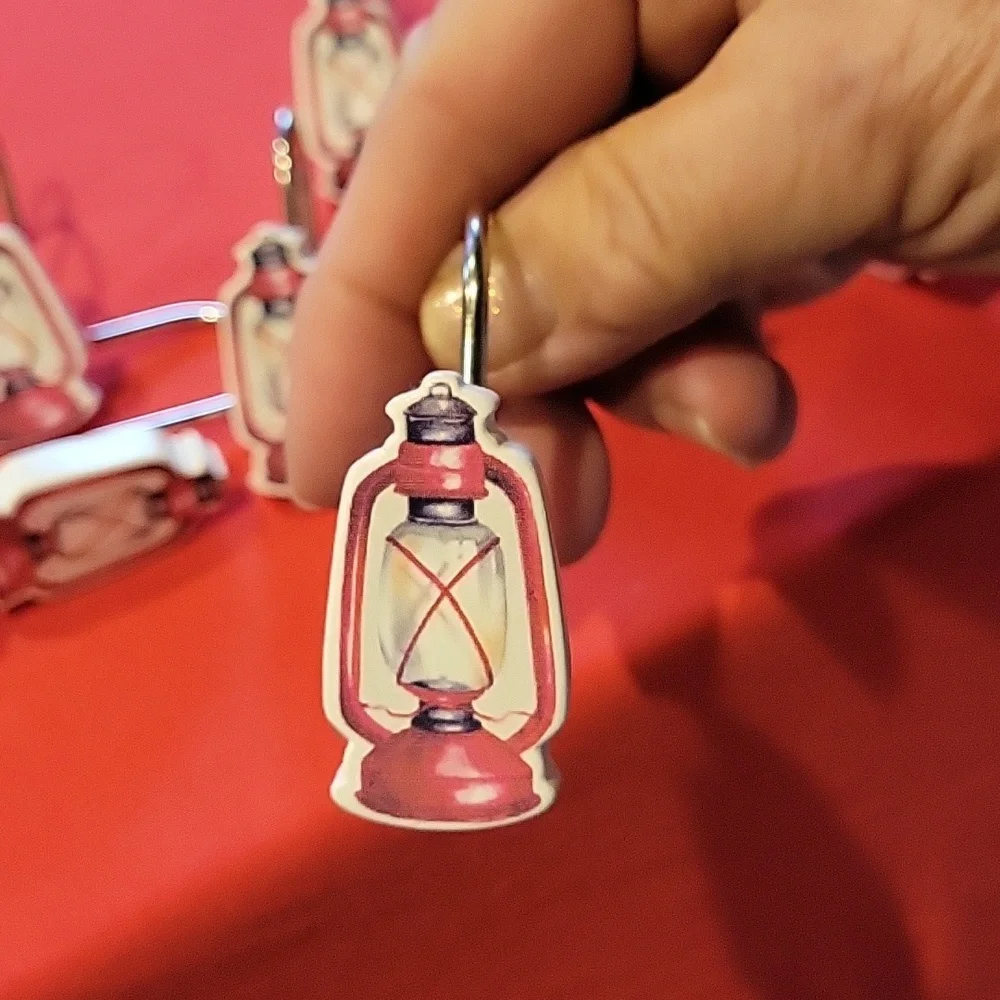 Camping Shower Hooks,Red Lantern,NWOT